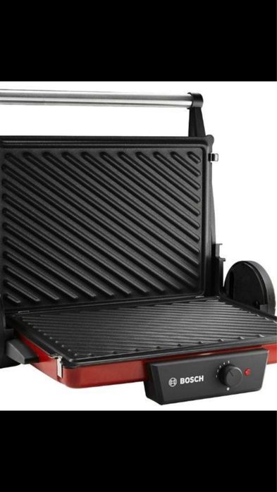 Электрогриль BOSCH .Красный цвет ,мощный оригинал.