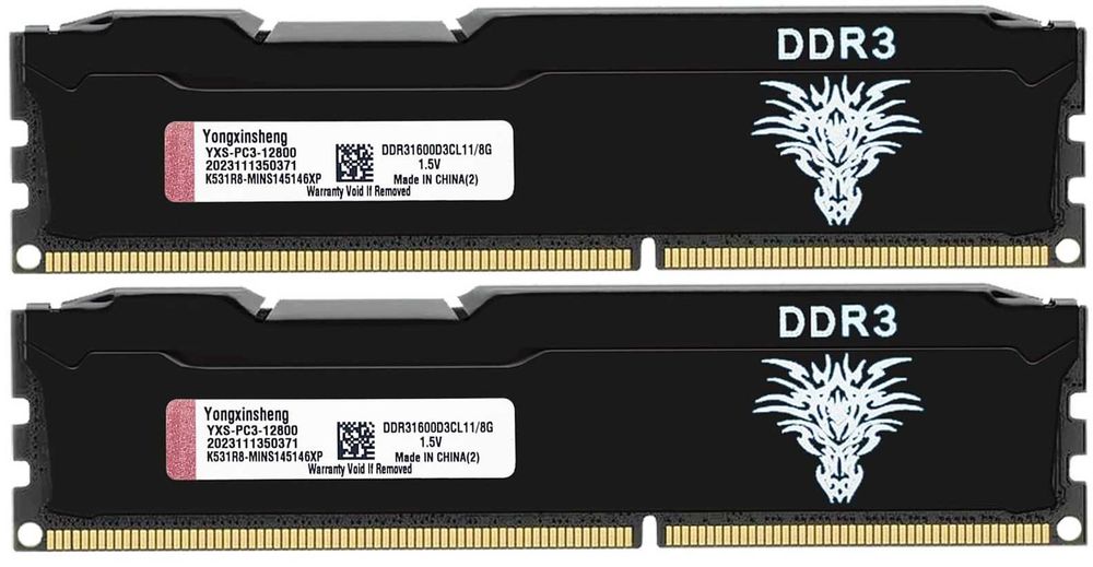 RAM 16GB 2x8gb Yongxinsheng 1600Mhz DDR3
