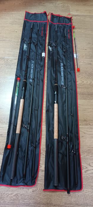 SET 2 Feedere FL BLACK FORCE 3.90 Actiune 60-150g