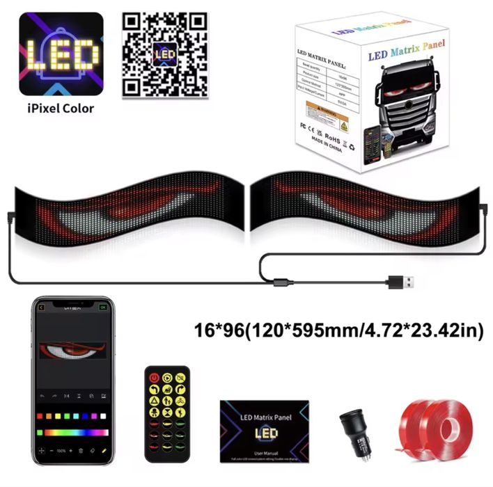Devil Eyes Panou Led Ochi Matrix Auto