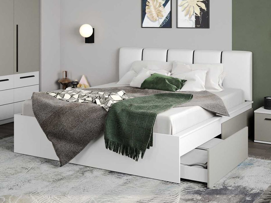 Set Mobila Dormitor Casmir / Alb Soares C16