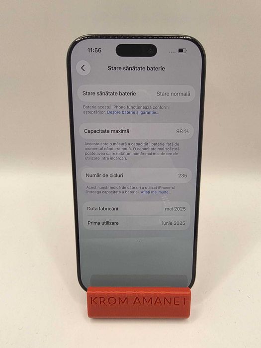 iPhone 16 Pro / 128 GB / 98% BAT / Impecabil *Krom Amanet Margeanului*