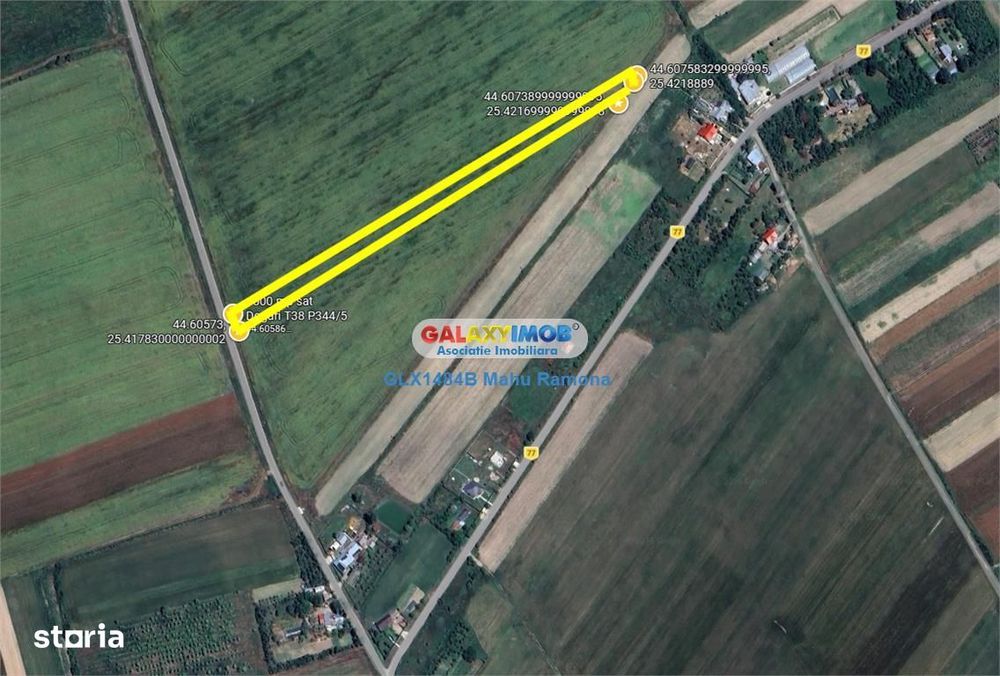 Teren agricol intravilan Uliesti, sat Dogari, apropiere Autostrada A1