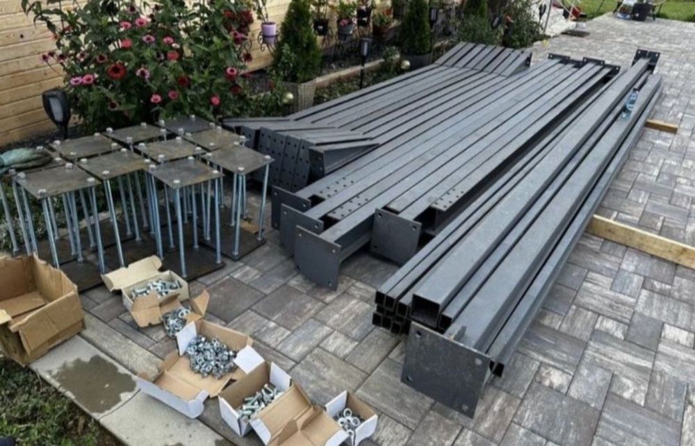 Vând hală metalică  10x10x3