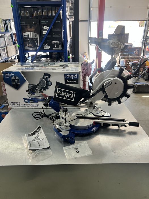 Потапящ циркуляр с изтегляне 2200W, 254мм Scheppach HM254SPX /Пендула