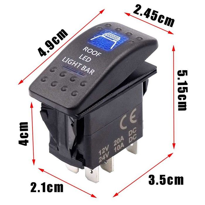 Копче Бутон за Лед Бар Халоген Буркан Маяк Тромба Фарове Габарит