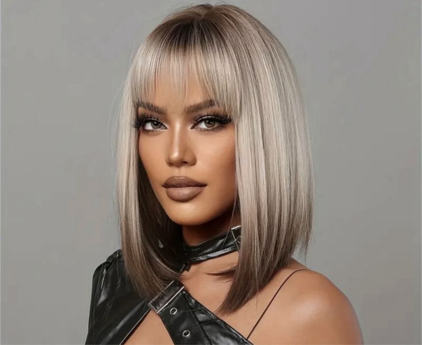 Peruca blond cenusiu / rece  bob