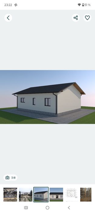 Case pe structura metalica