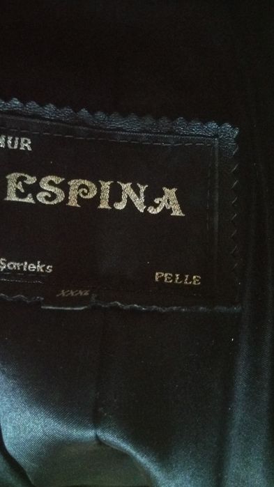 Сюртук кожаный чёрный