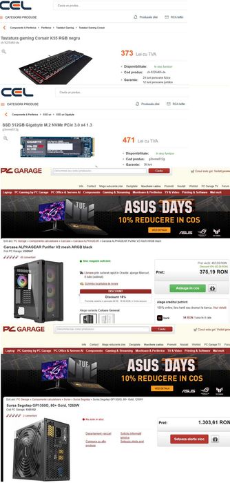 PC Complet Ryzen 2700x 16gb ddr4 Rx580 Phantom NVMe Ultra Corsair ARGB