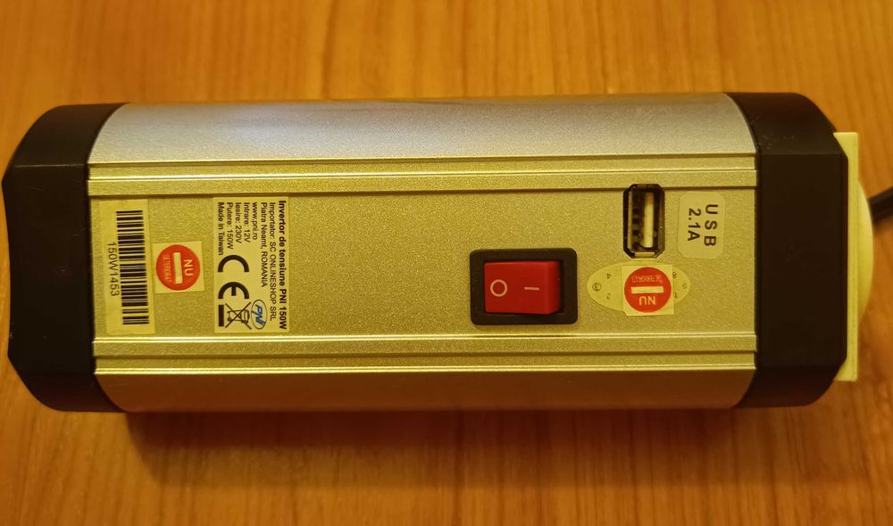 Panou solar 100 w + Controler panou solar 10 A + Invertor 150 w