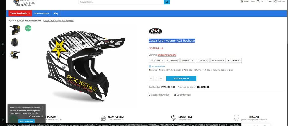 Casca Airoh Aviator ACE Rockstar(full face)