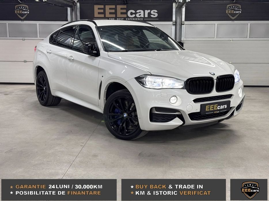 BMW X6 BMWIndividual AlbPerlat 381CP FullLED Head-upD LaneAss Carlig GARANTIE