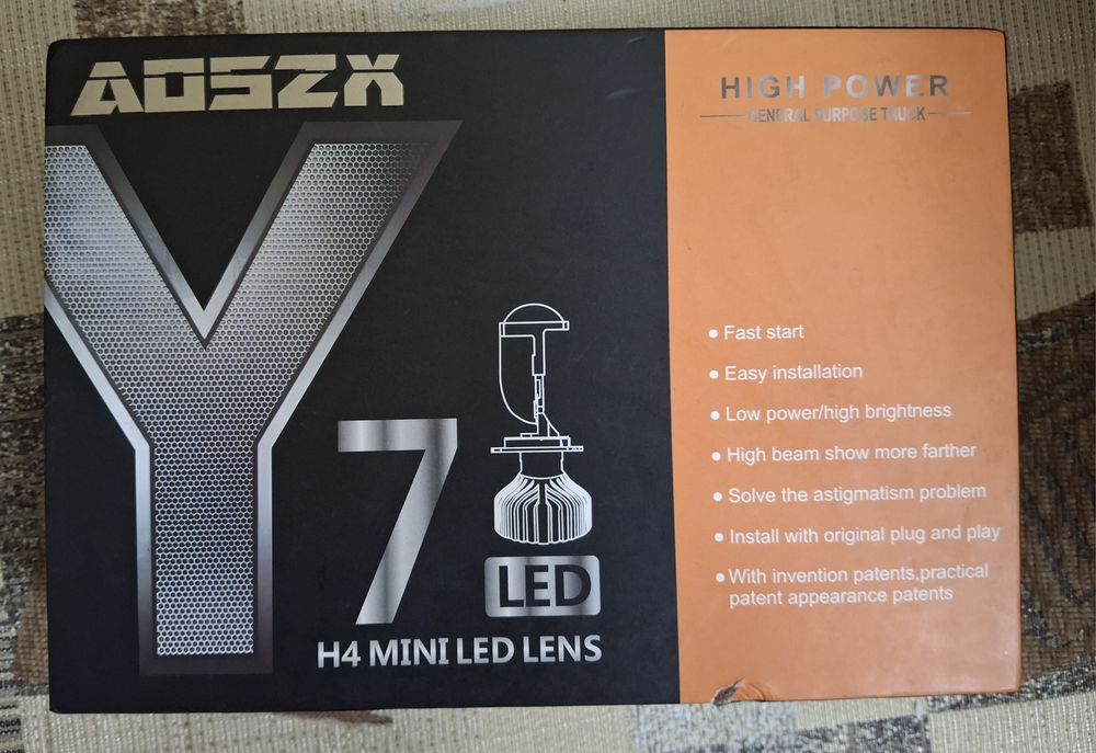 Mini led линзы H4