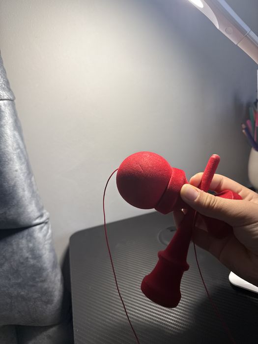 Fuzzy red turbo shape