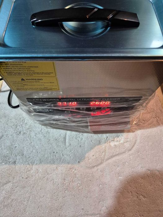 Curatitor Ultrasonic CREWORKS 3L - Incalzire & Timer - Negru