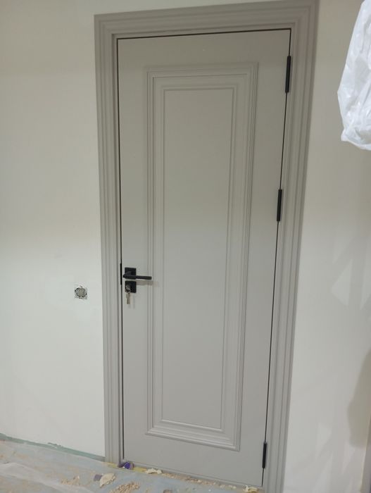 установка меж комнатных и металических дверей и плинтуса