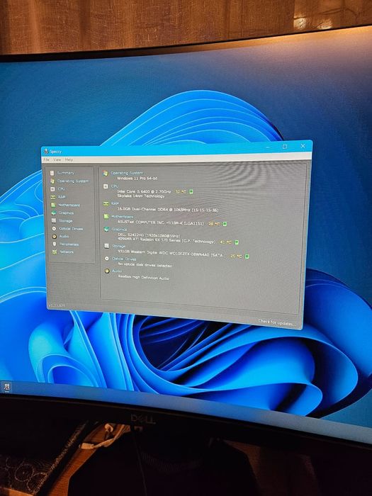 Vând unitate i5 6400 Rx 570 16 gb ram sau full setup