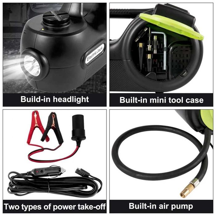 Електрически крик с капацитет 5 тона с ударен ключ и компресор