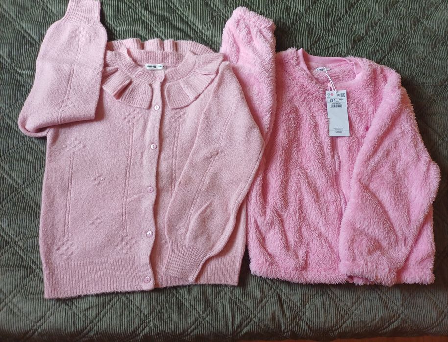 Жилетка, пухкаво яке, блузки 134 р.