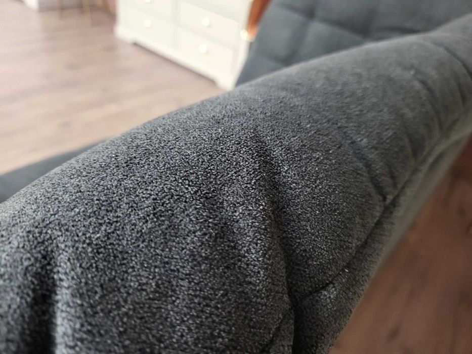 Тъмно сив П - образен ъглов диван Carsten с електрическа лежанка