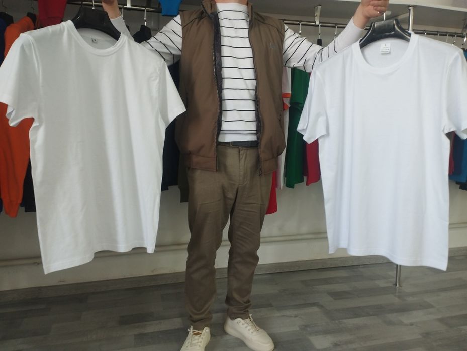 Оптом мужские футболки  100% хлопок