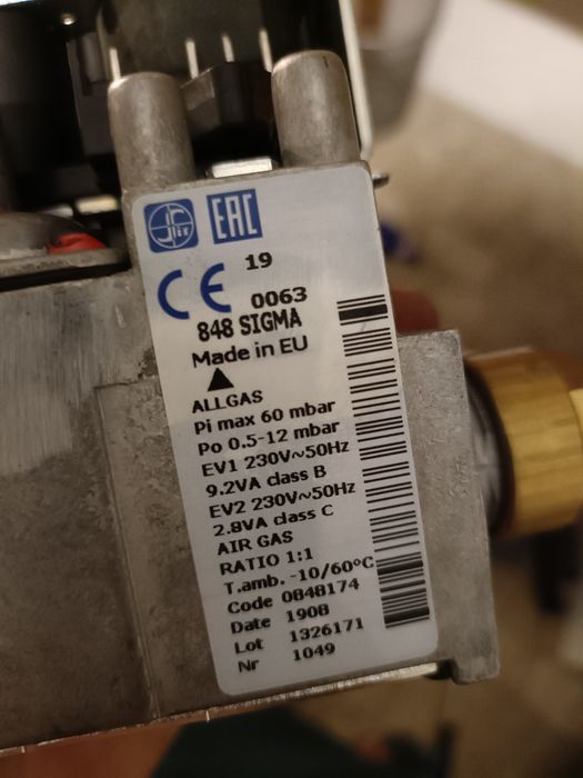 Valva Gaz Sigma Ariston