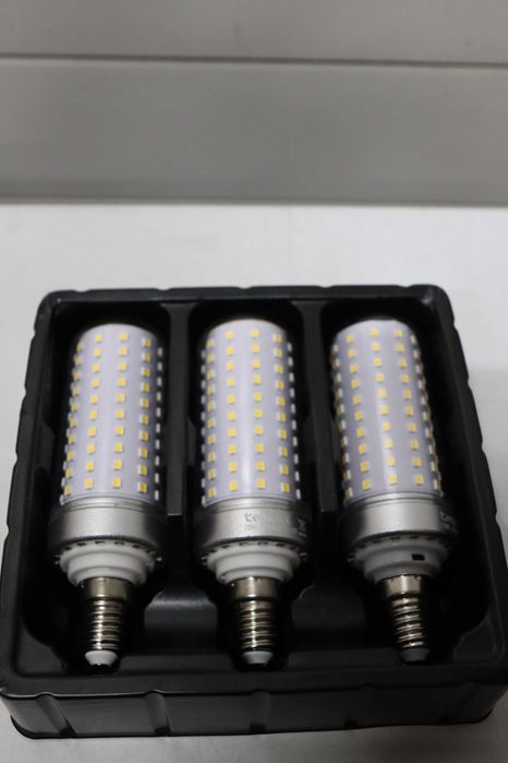 25W LED крушки тип „корневид“, еквивалент на 200W, 4000K мека топло бяла светлина, цокъл E26/E27, недимируеми енергоспестяващи крушки, 3 броя
