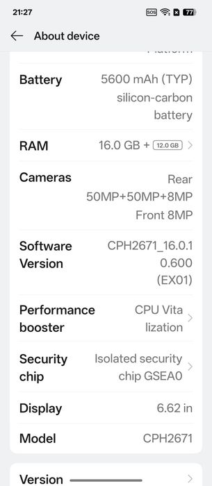 Oppo Find N5 512GB 16RAM Black