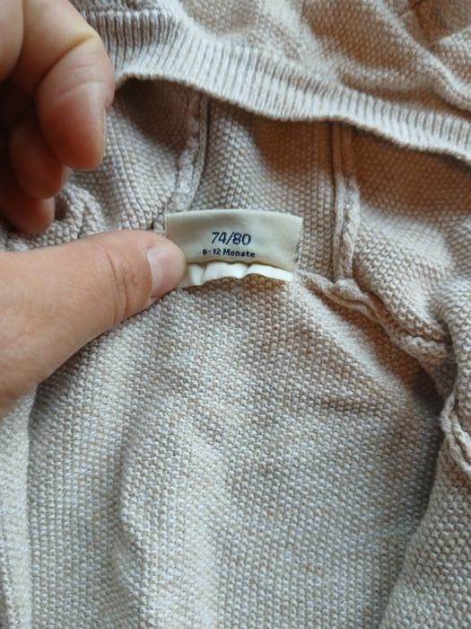 Лот от 7 връхни дрешки - ризи, якенца, елече 80