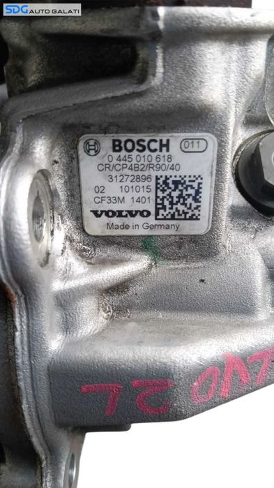 Pompa Injectie Inalta Presiune Volvo S60 2 2.0 D 2010 - 2015 Cod 0445010618 31272896 [M8998]