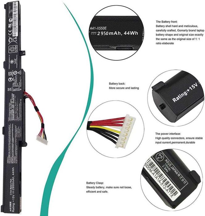 Baterie A41 X550E 2950mAh compatibila ASUS 15V 44Wh