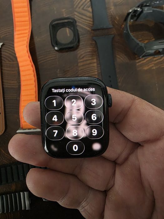 Apple watch 7 cellular si aceesoriile din dotare.
