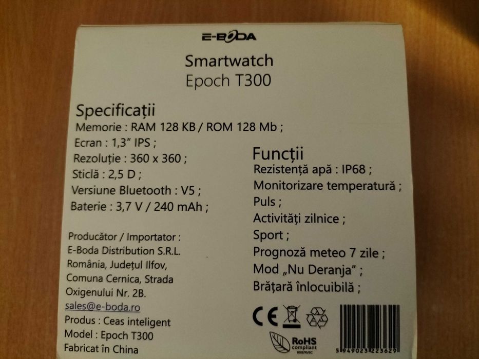 Smartwatch E-Boda Epoch T300 Sea Green