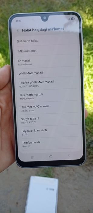 SAMSUNG A17 xotira 6/128