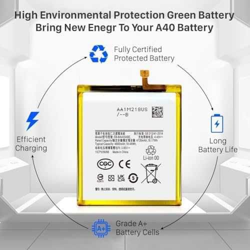Нова Вътрешна батерия за Galaxy A40 A405F 4800mAh +инструменти телефон