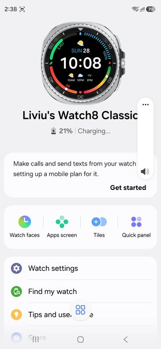 Vand Samsung Galaxy Watch8 Classic 46mm BT Black
