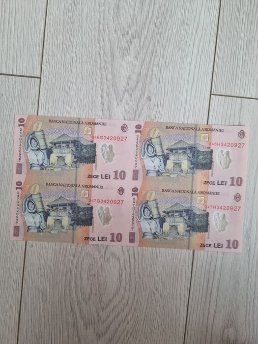 Coala 10lei anul 2024 plic BNR si certificat unc