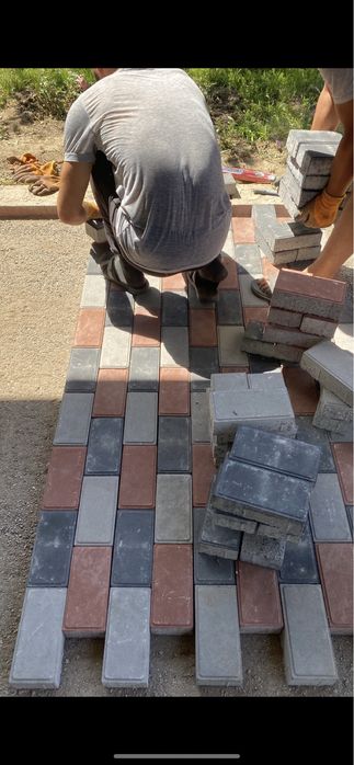 Укладка брусчатки