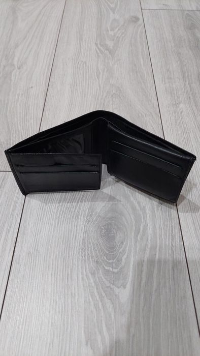 Portofel barbati din piele naturala negru