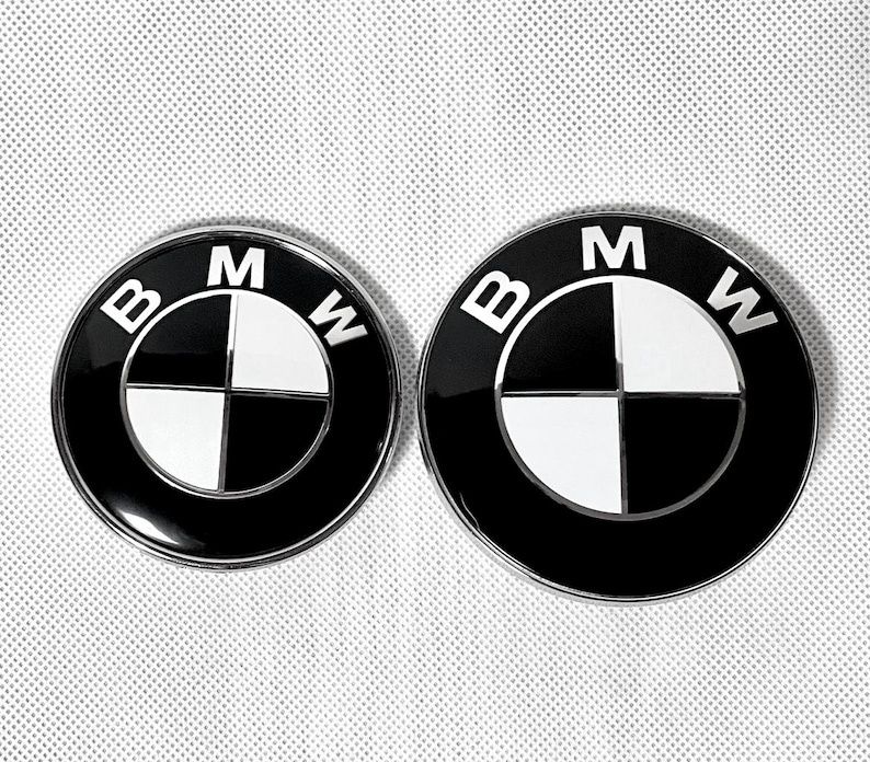 Комплект емблеми BMW 7 части – капак 82 мм, джанти 68 мм, волан 45 мм