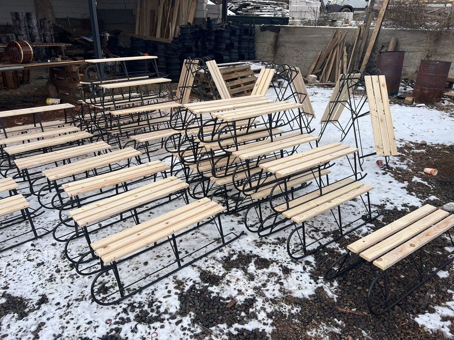 Sanie din metal pentru copii