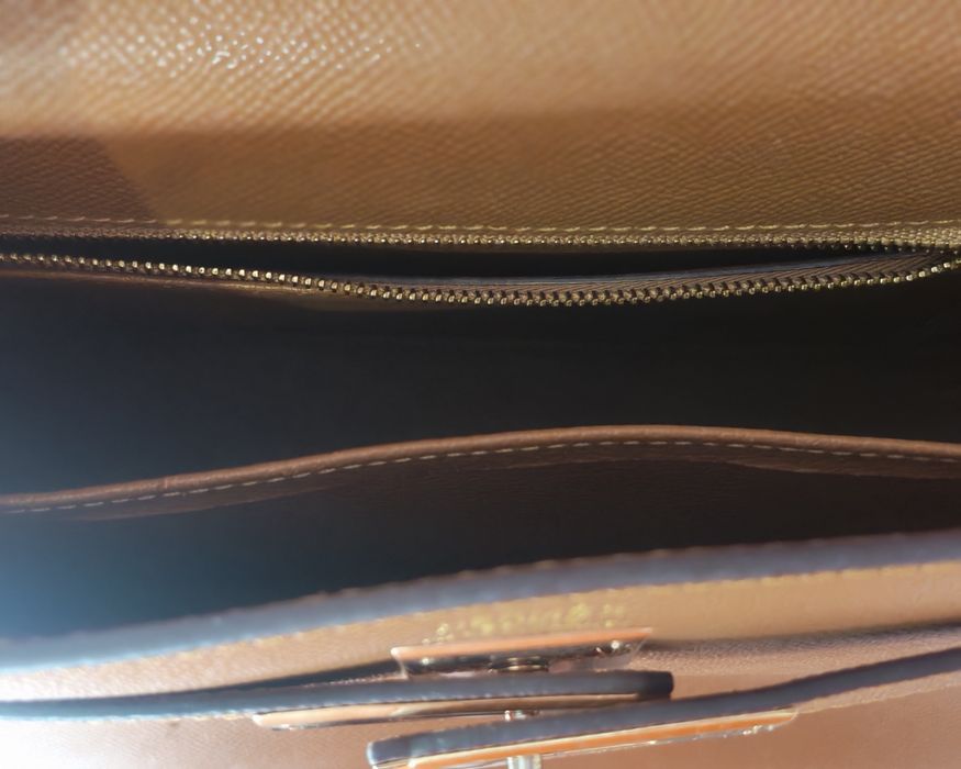 Сумочка hermes  коричневая ключ