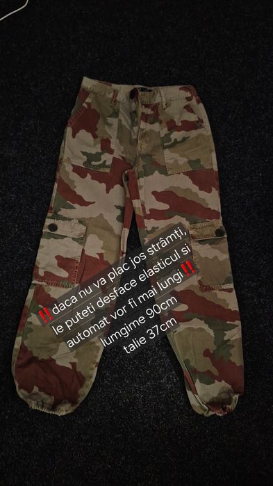 Pantaloni camuflaj ZARA 100%bumbac