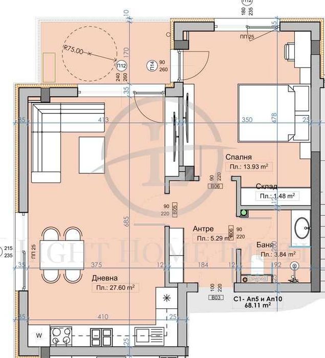 Продава се Двустаен апартамент в с. Марково, Област Пловдив - 77 кв.м за 899 €/кв.м - Снимка #3