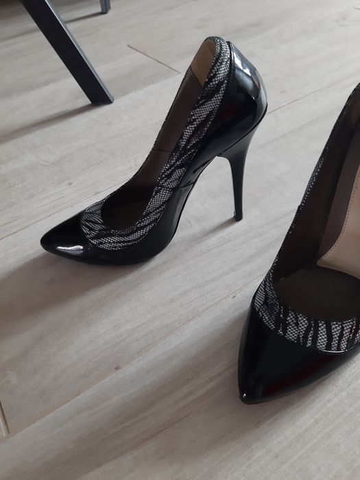 Pantofi stiletto piele naturală