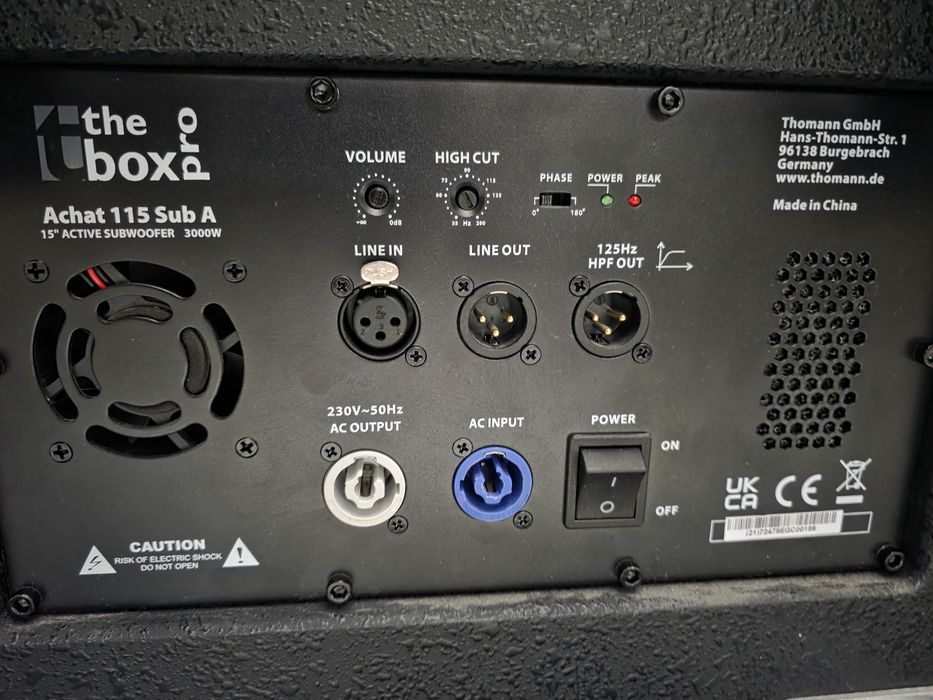 Bass  The box Activ NU rcf jbl pioneer subwoofer