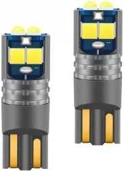 Set 2 becuri led T10, 5w, 6SMD, 12V Canbus, Lumina alba 6000k