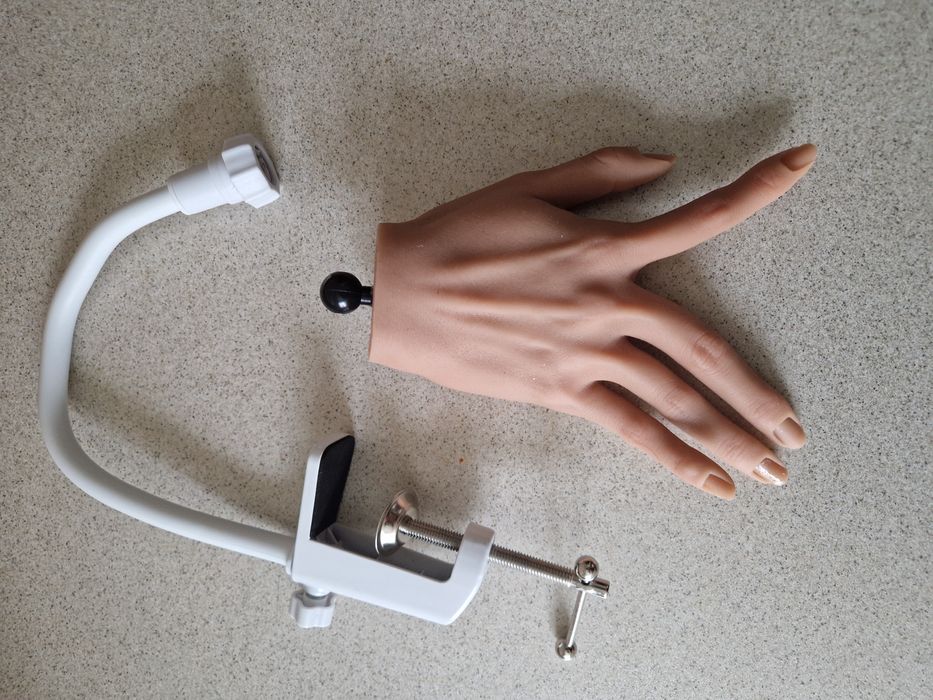 Mână Practica pt manichiura: Mana model din silicon pt manichiura unghii construcție gel, etc