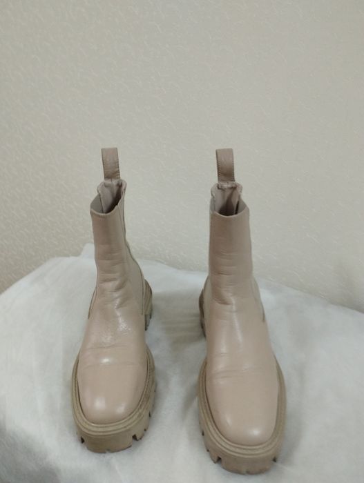 Сапоги женские кожаные